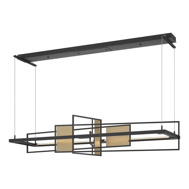 Hubbardton Forge 2016 Black Soft Gold Standard Summer LED Pendant