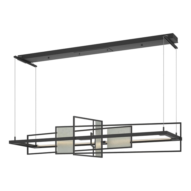 Hubbardton Forge 2016 Black Vintage Platinum Standard Summer LED Pendant