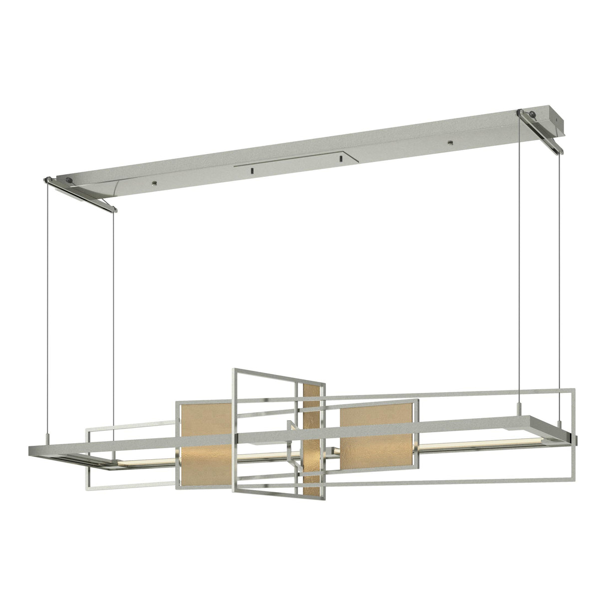 Hubbardton Forge 2016 Sterling Soft Gold Standard Summer LED Pendant