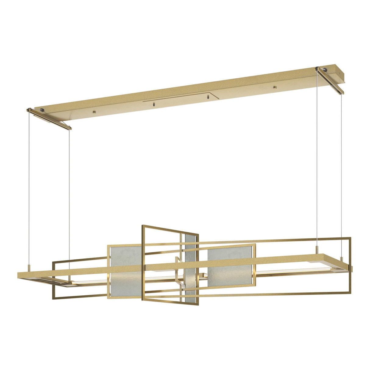 Hubbardton Forge 2016 Modern Brass Vintage Platinum Standard Summer LED Pendant