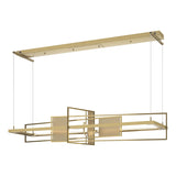 Hubbardton Forge 2016 Modern Brass Soft Gold Standard Summer LED Pendant