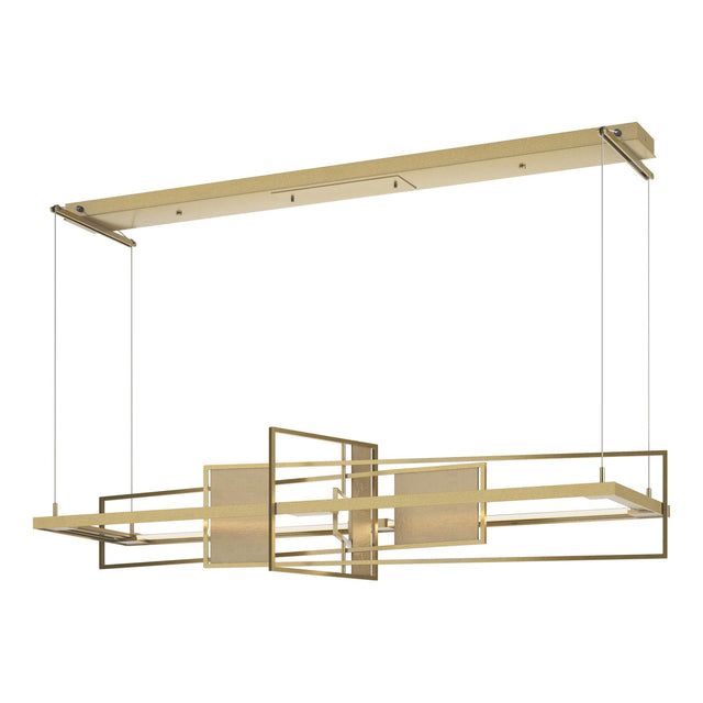 Hubbardton Forge 2016 Modern Brass Soft Gold Standard Summer LED Pendant