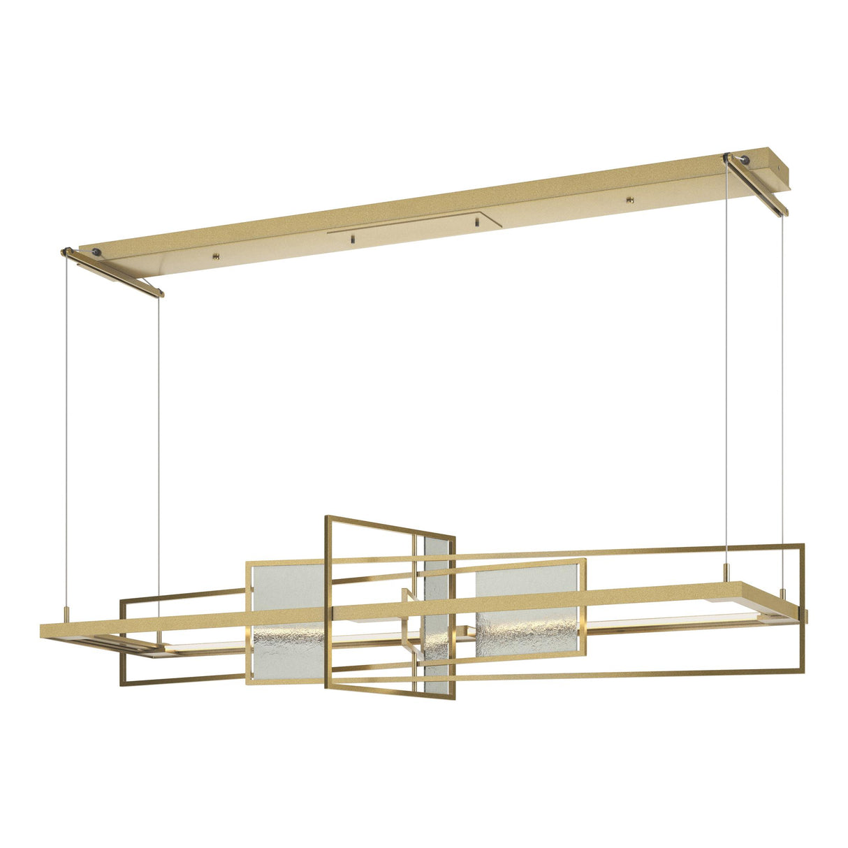 Hubbardton Forge 2016 Modern Brass Sterling Standard Summer LED Pendant