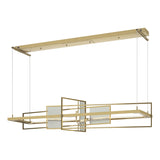Hubbardton Forge 2016 Modern Brass Sterling Standard Summer LED Pendant