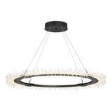 Hubbardton Forge 2017 Black Standard Anemone Circular LED Pendant
