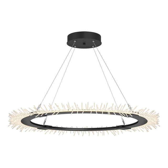 Hubbardton Forge 2017 Black Standard Anemone Circular LED Pendant