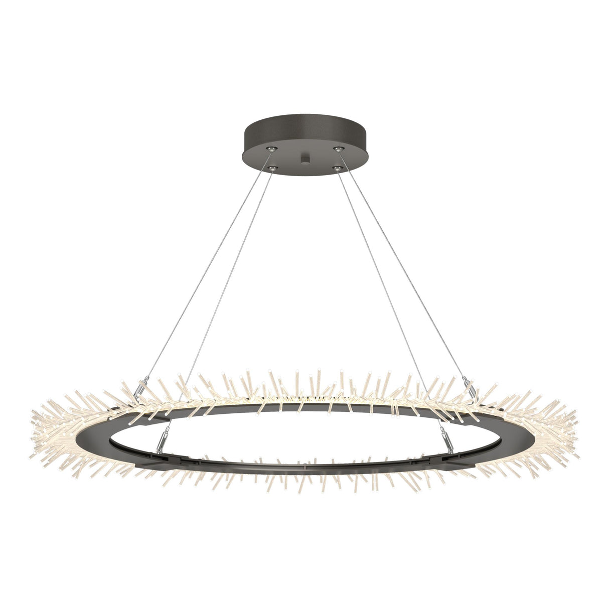 Hubbardton Forge 2017 Dark Smoke Standard Anemone Circular LED Pendant