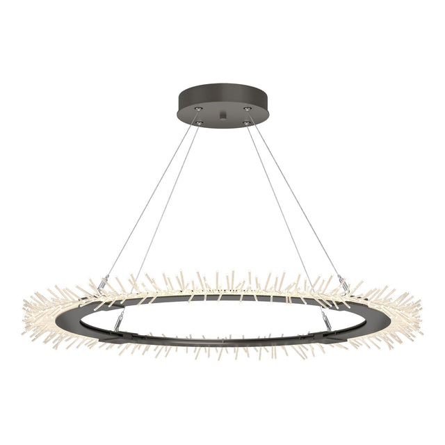 Hubbardton Forge 2017 Dark Smoke Standard Anemone Circular LED Pendant