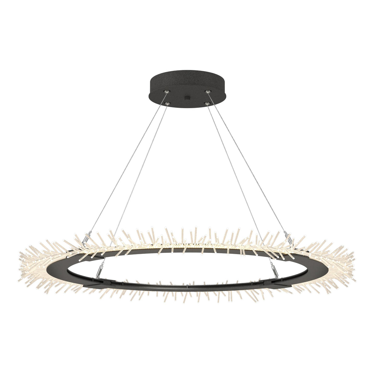 Hubbardton Forge 2017 Natural Iron Standard Anemone Circular LED Pendant