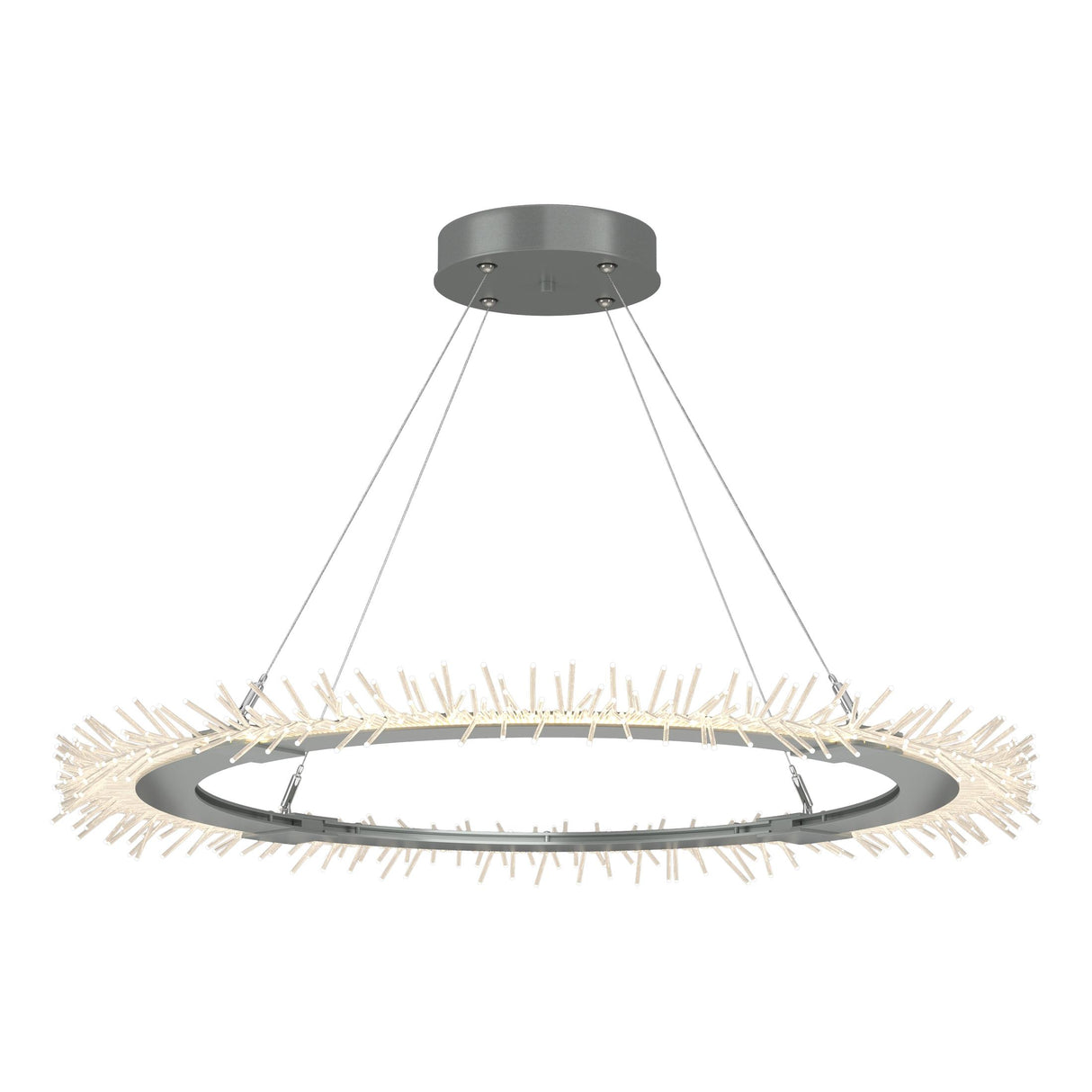 Hubbardton Forge 2017 Vintage Platinum Standard Anemone Circular LED Pendant