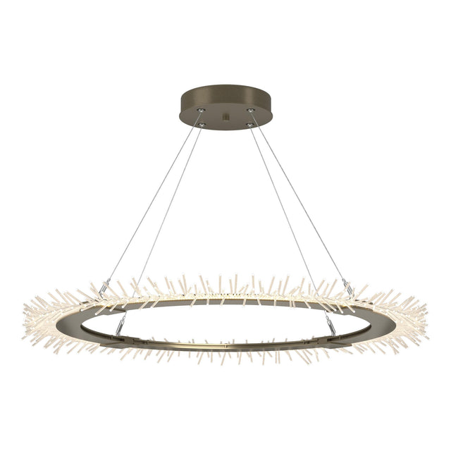 Hubbardton Forge 2017 Soft Gold Standard Anemone Circular LED Pendant
