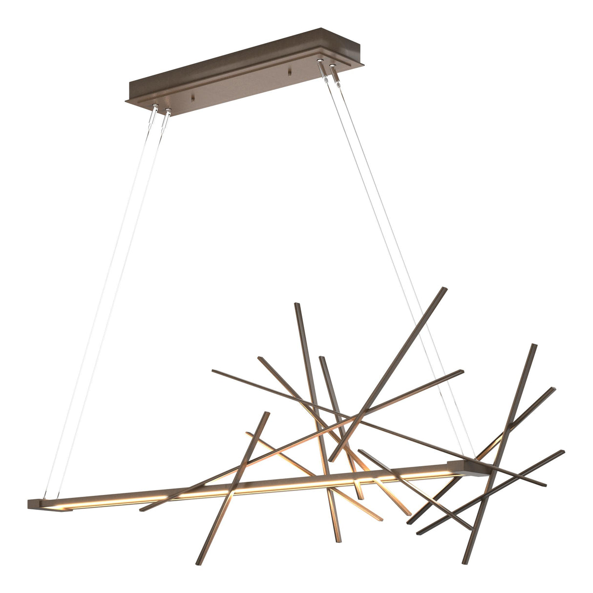 Hubbardton Forge 2018 Bronze Standard Cascade LED Pendant