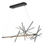 Hubbardton Forge 2018 Black Standard Cascade LED Pendant