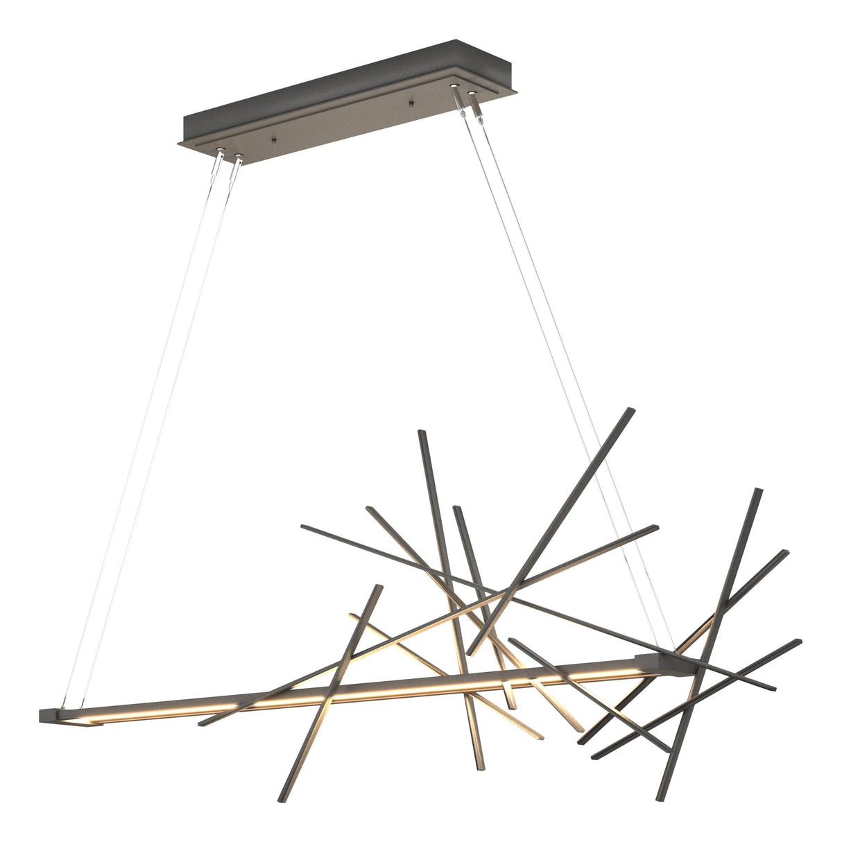 Hubbardton Forge 2018 Natural Iron Standard Cascade LED Pendant