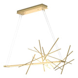 Hubbardton Forge 2018 Modern Brass Standard Cascade LED Pendant