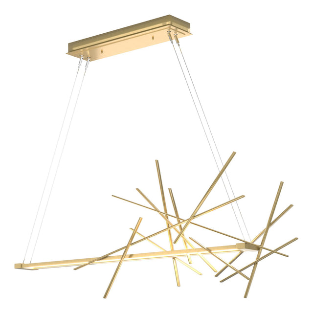 Hubbardton Forge 2018 Modern Brass Standard Cascade LED Pendant