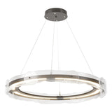 Hubbardton Forge 2017 Dark Smoke Clear Glass (ZM) Standard Solstice LED Pendant