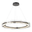 Hubbardton Forge 2017 Black Clear Glass (ZM) Standard Solstice LED Pendant