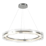 Hubbardton Forge 2017 Vintage Platinum Clear Glass (ZM) Standard Solstice LED Pendant