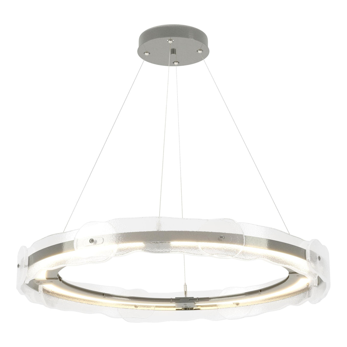 Hubbardton Forge 2017 Sterling Clear Glass (ZM) Standard Solstice LED Pendant