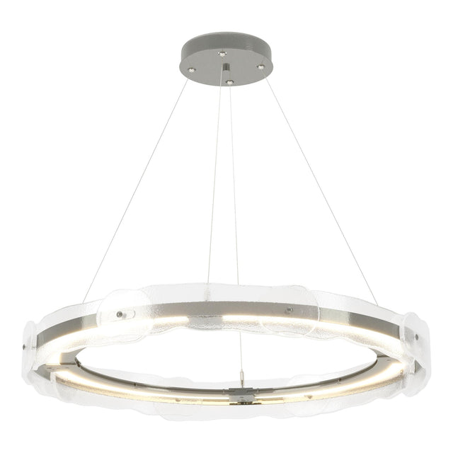 Hubbardton Forge 2017 Sterling Clear Glass (ZM) Standard Solstice LED Pendant