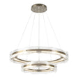 Hubbardton Forge 2018 Soft Gold Clear Glass (ZM) Standard Solstice LED Tiered Pendant
