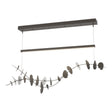 Hubbardton Forge 2018 Dark Smoke Aqualite Glass (YQ) Standard Lily LED Pendant
