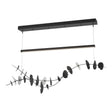 Hubbardton Forge 2018 Black Aqualite Glass (YQ) Standard Lily LED Pendant