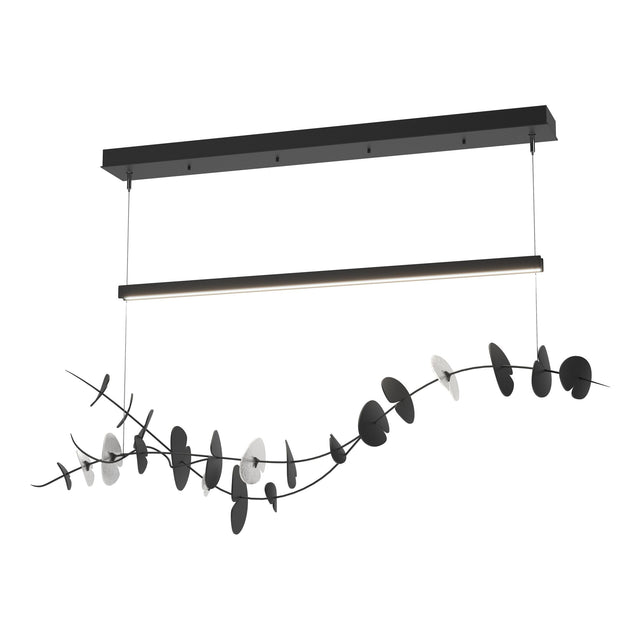 Hubbardton Forge 2018 Black Aqualite Glass (YQ) Standard Lily LED Pendant