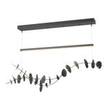 Hubbardton Forge 2018 Black Dark Smoke Standard Lily LED Pendant