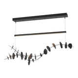 Hubbardton Forge 2018 Black Bronze Standard Lily LED Pendant