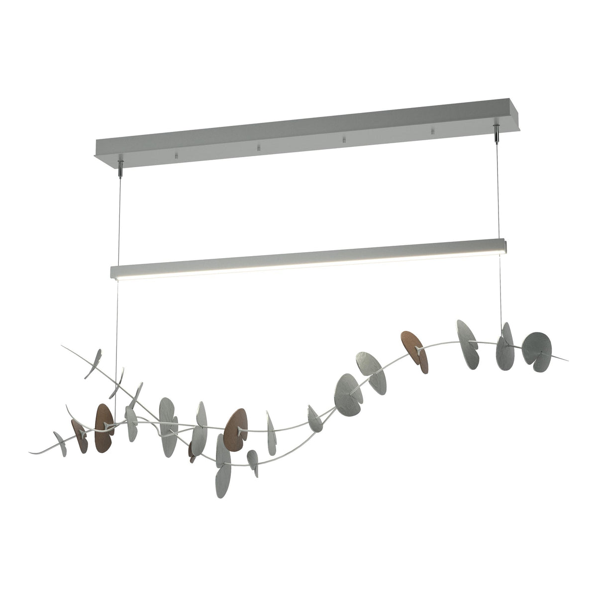 Hubbardton Forge 2018 Vintage Platinum Bronze Standard Lily LED Pendant