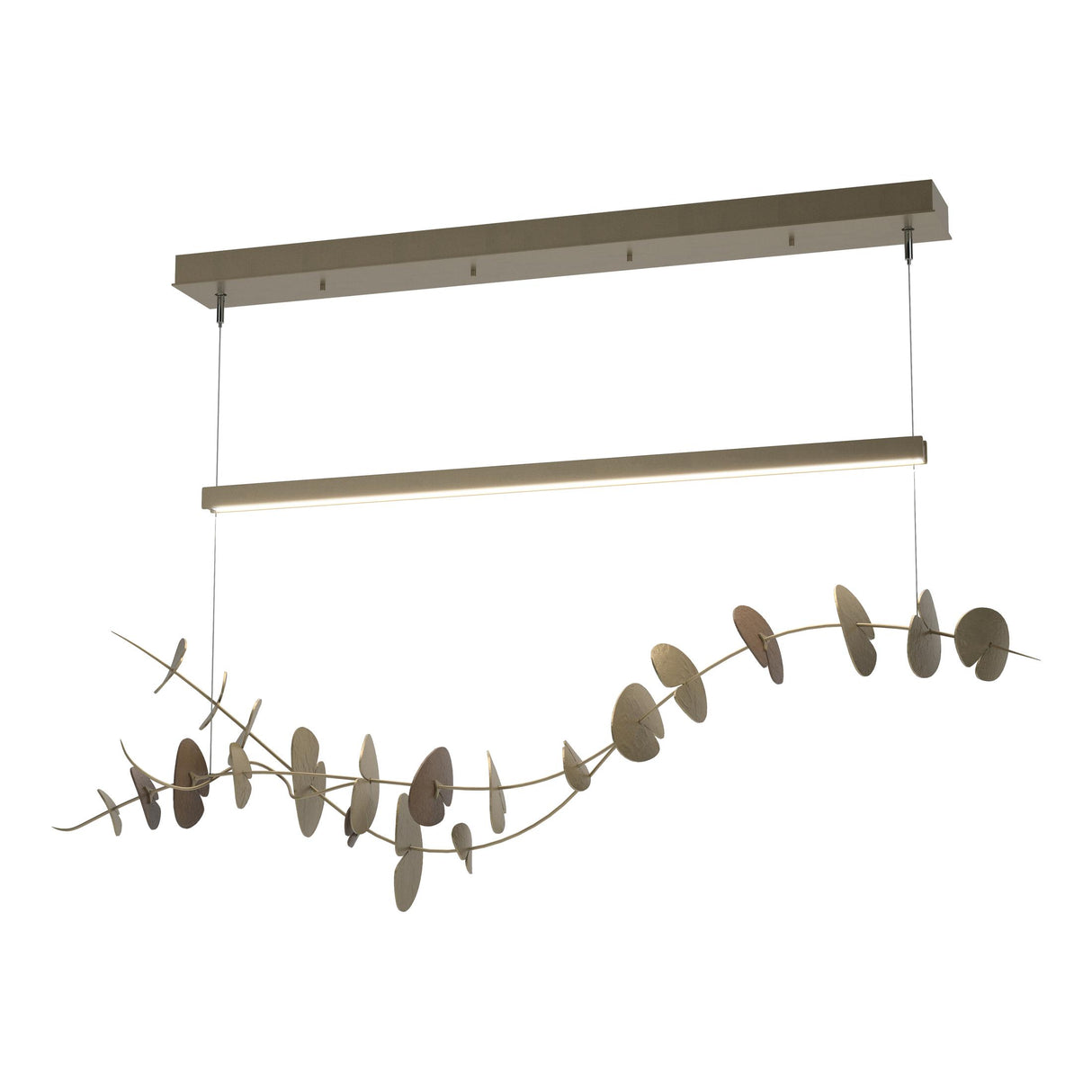 Hubbardton Forge 2018 Soft Gold Bronze Standard Lily LED Pendant