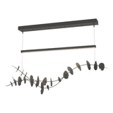Hubbardton Forge 2018 Natural Iron Dark Smoke Standard Lily LED Pendant