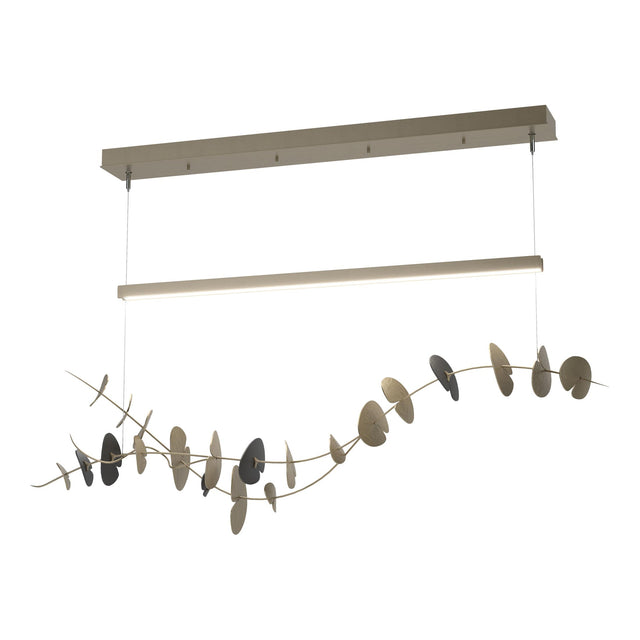 Hubbardton Forge 2018 Soft Gold Black Standard Lily LED Pendant