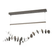 Hubbardton Forge 2018 Dark Smoke Natural Iron Standard Lily LED Pendant