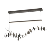 Hubbardton Forge 2018 Dark Smoke Black Standard Lily LED Pendant