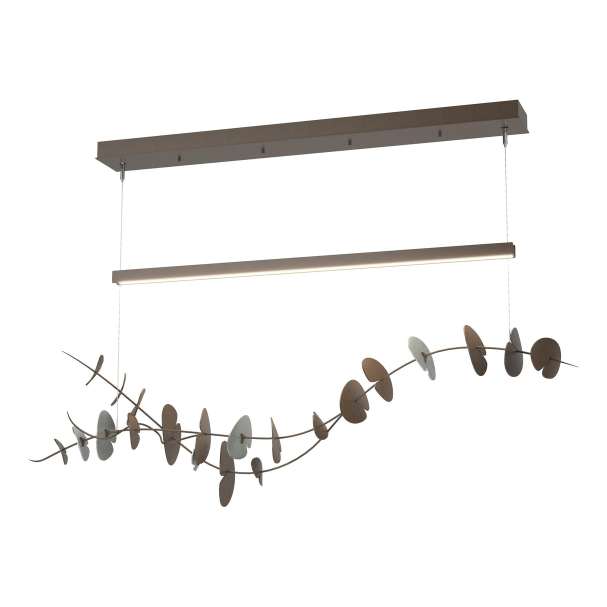 Hubbardton Forge 2018 Bronze Vintage Platinum Standard Lily LED Pendant