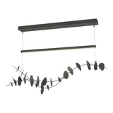 Hubbardton Forge 2018 Natural Iron Black Standard Lily LED Pendant