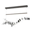 Hubbardton Forge 2018 Black Vintage Platinum Standard Lily LED Pendant