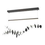 Hubbardton Forge 2018 Black Vintage Platinum Standard Lily LED Pendant