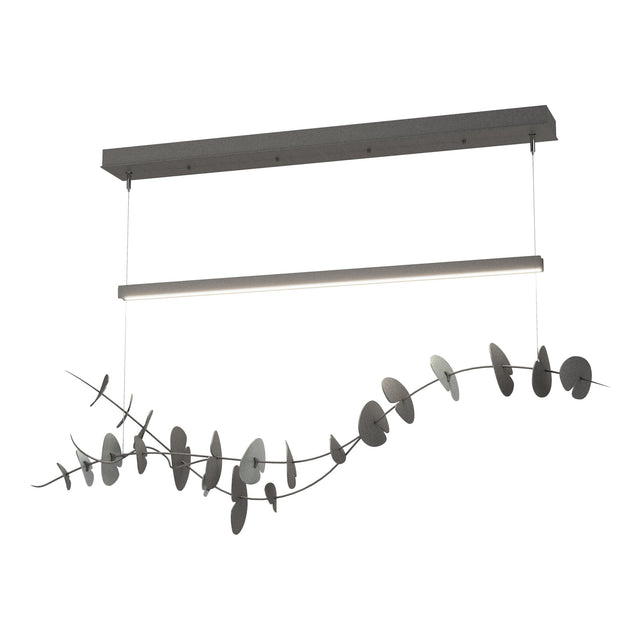 Hubbardton Forge 2018 Natural Iron Vintage Platinum Standard Lily LED Pendant