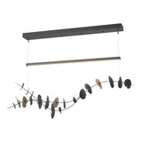Hubbardton Forge 2018 Black Soft Gold Standard Lily LED Pendant