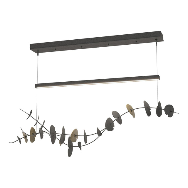 Hubbardton Forge 2018 Natural Iron Soft Gold Standard Lily LED Pendant