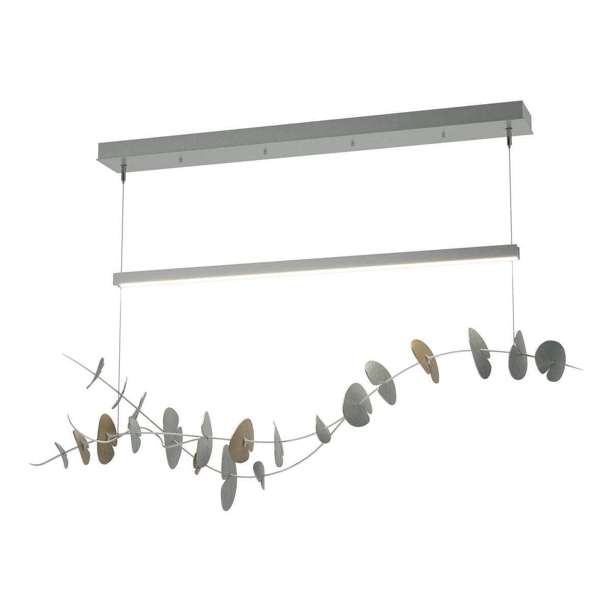 Hubbardton Forge 2018 Vintage Platinum Soft Gold Standard Lily LED Pendant