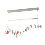 Hubbardton Forge 2018 Sterling Satin Red Standard Lily LED Pendant