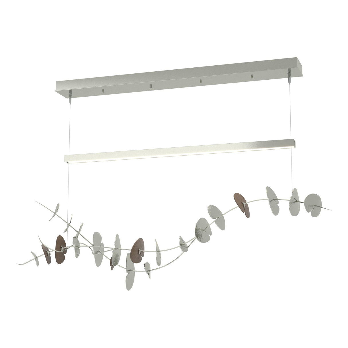 Hubbardton Forge 2018 Sterling Bronze Standard Lily LED Pendant