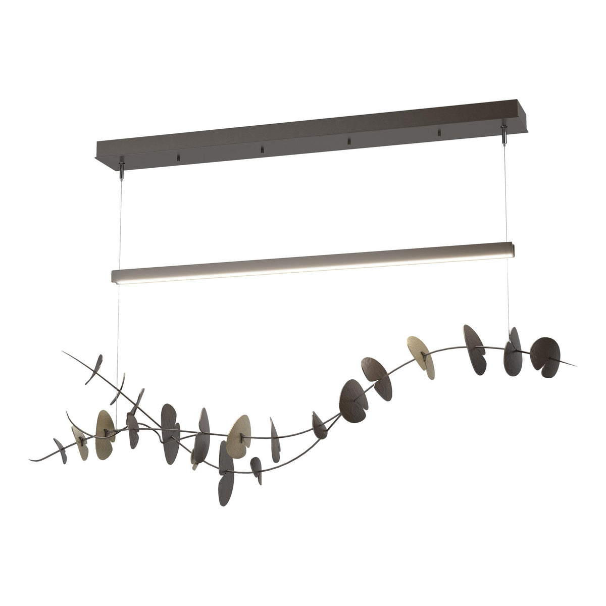 Hubbardton Forge 2018 Oil Rubbed Bronze Soft Gold Standard Lily LED Pendant