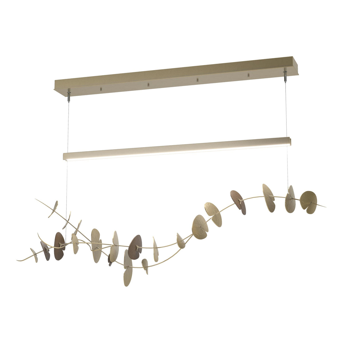 Hubbardton Forge 2018 Modern Brass Bronze Standard Lily LED Pendant