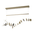 Hubbardton Forge 2018 Modern Brass Natural Iron Standard Lily LED Pendant